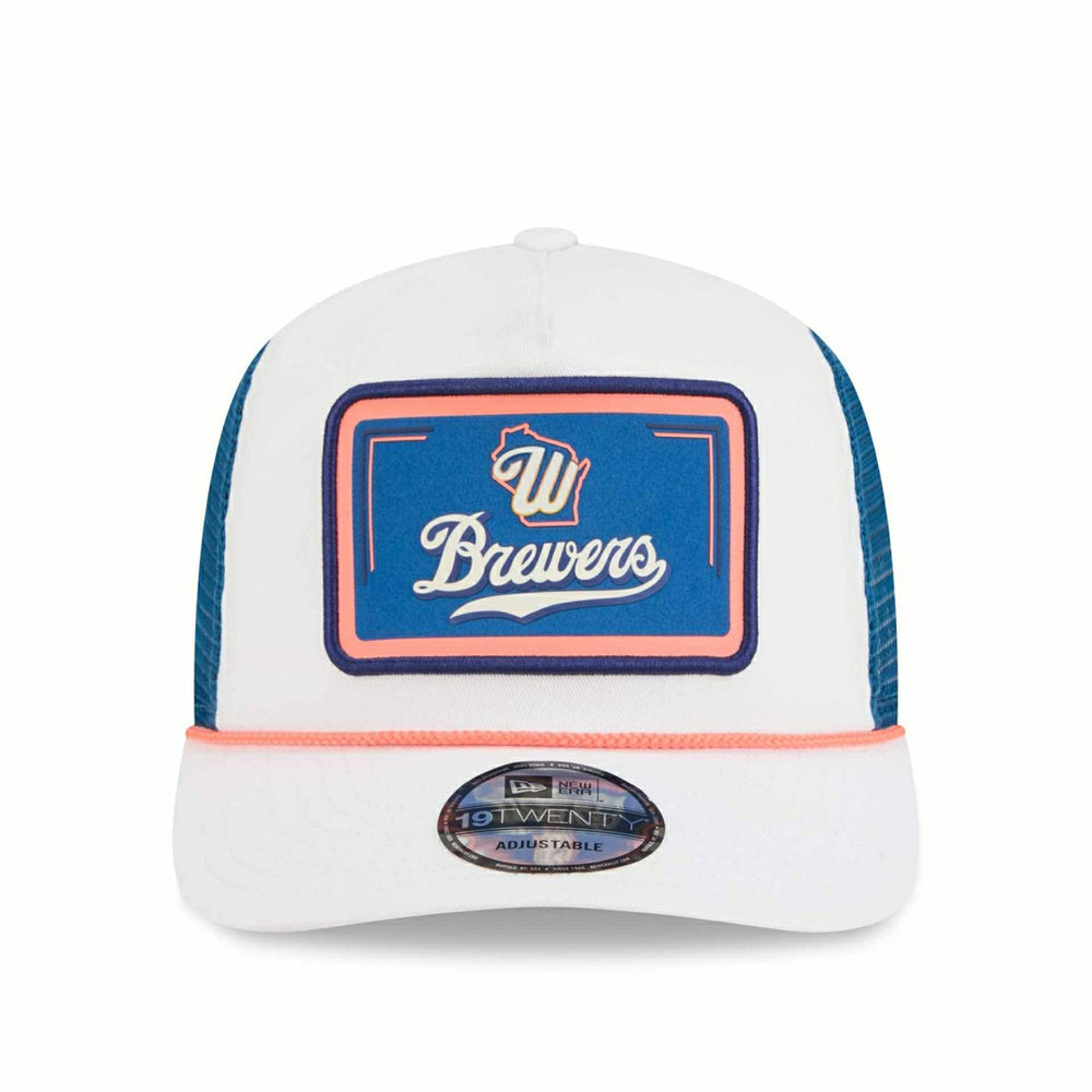 Milwaukee Brewers 2026 MLB City Connect 19TWENTY Fan Pack Adjustable Trucker Cap White - Taass sale