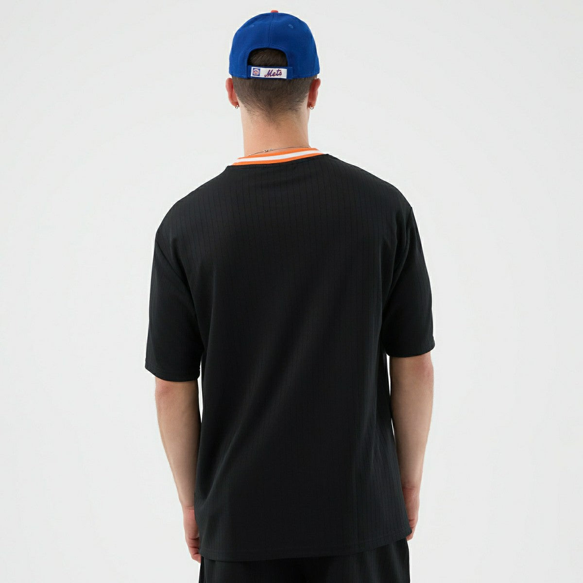 New York Mets Team Arch Oversized MLB T-Shirt Black - Taass Online