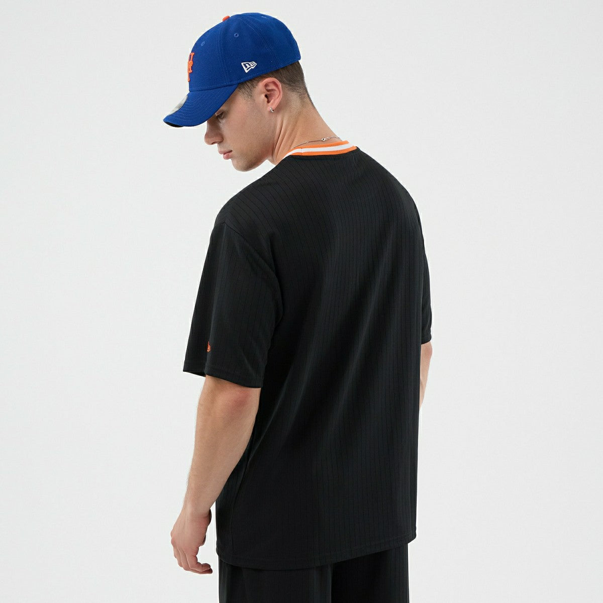 New York Mets Team Arch Oversized MLB T-Shirt Black - Taass Online