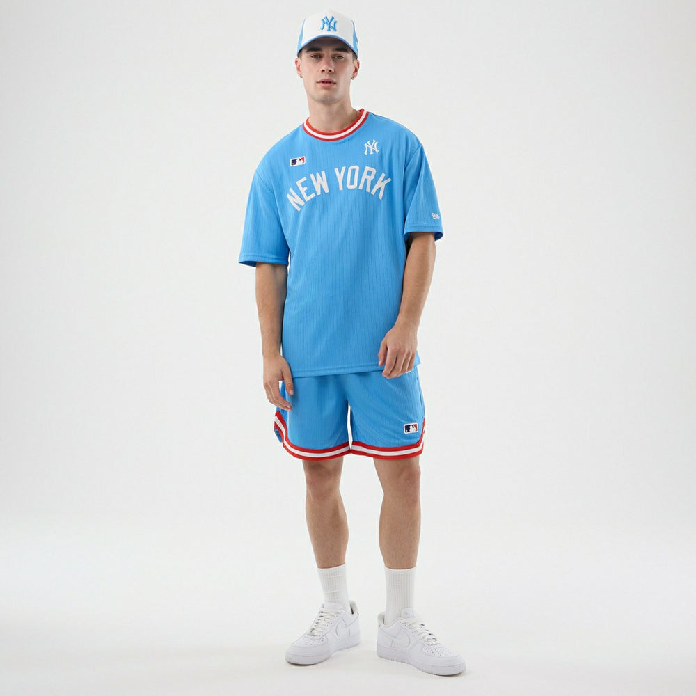 New York Yankees Team Arch MLB T-Shirt Blue - Taass outlet
