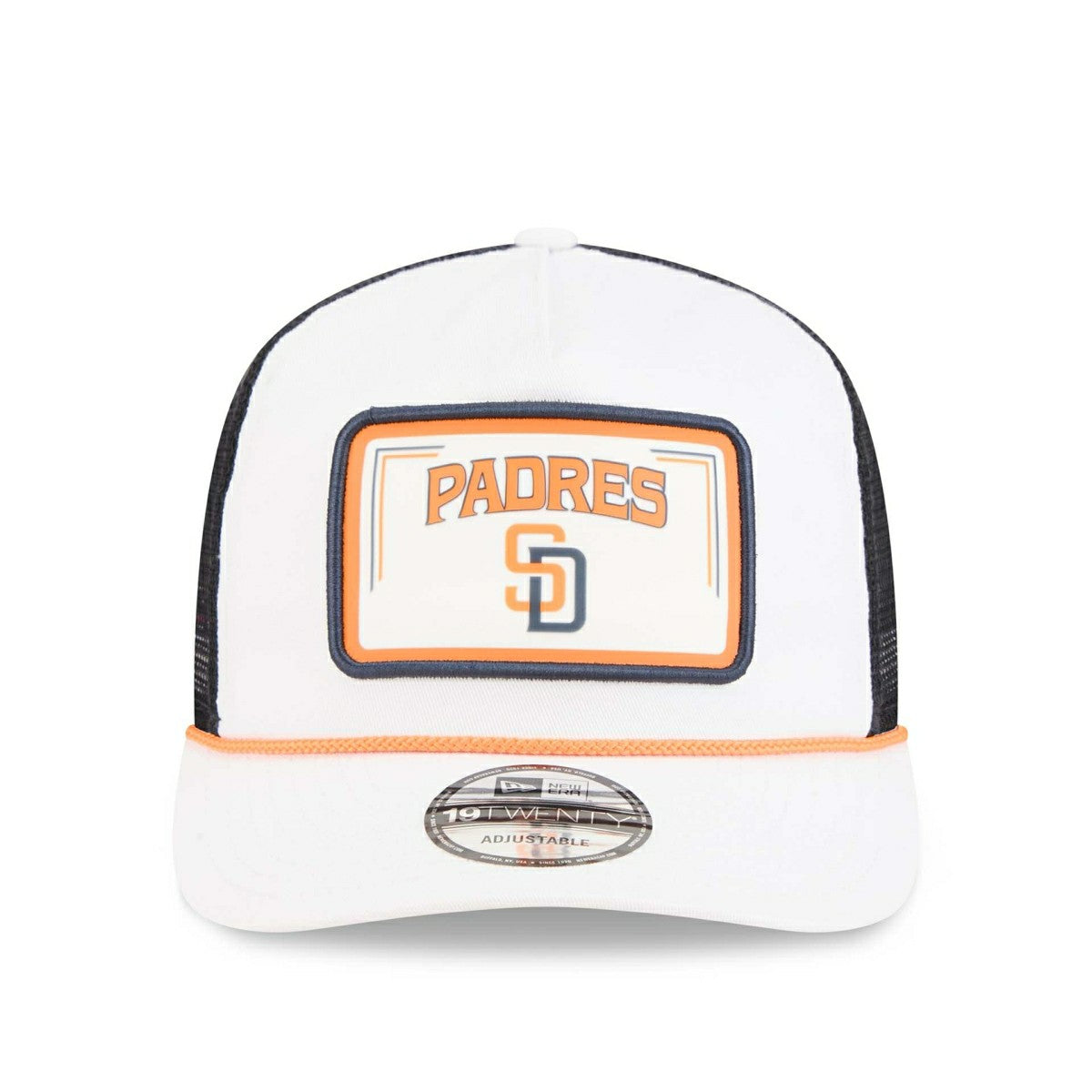 San Diego Padres 2026 MLB City Connect 19TWENTY Fan Pack Adjustable Trucker Cap White - Taass on sale
