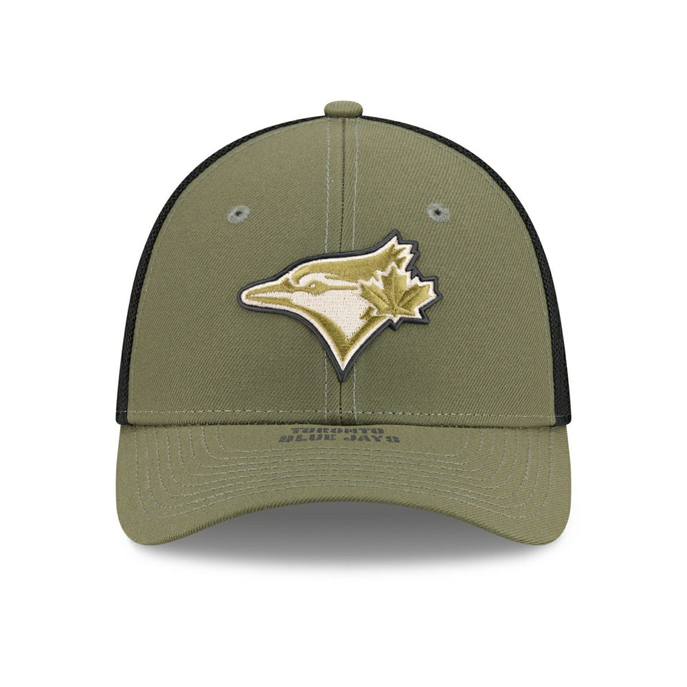 Toronto Blue Jays 2026 MLB Armed Forces 39THIRTY M-Crown Flex Cap Olive - Taass US
