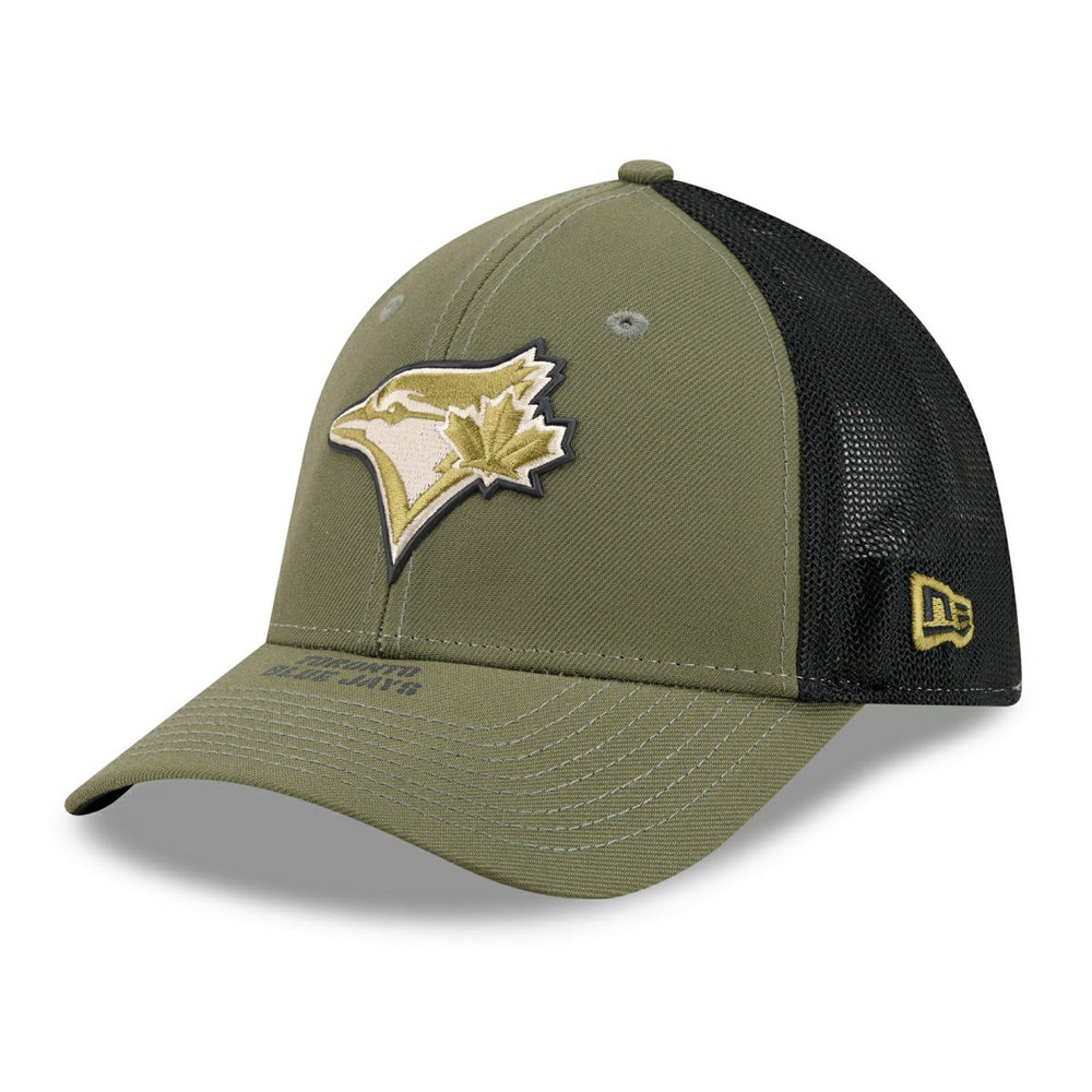 Toronto Blue Jays 2026 MLB Armed Forces 39THIRTY M-Crown Flex Cap Olive - Taass US