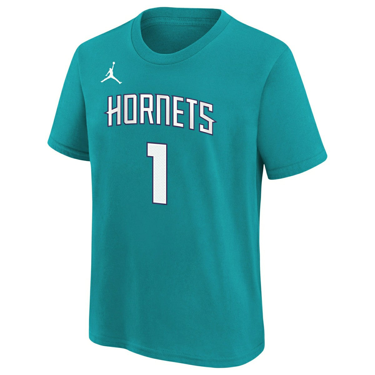 Lamelo Ball #1 Charlotte Hornets Player NBA T-Shirt Teal (YOUTH) - Taass outlet