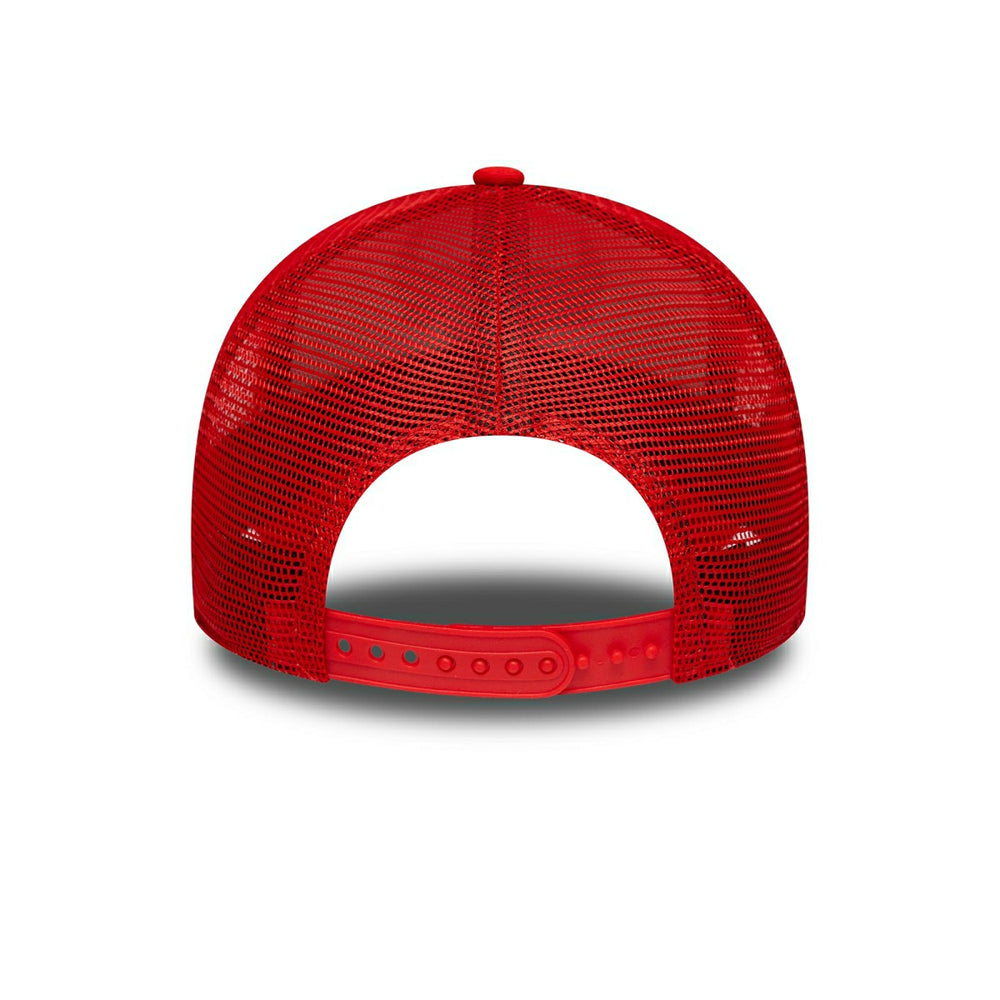 Chicago Bulls 6-Time Champion Side Patch Trucker Adjustable NBA Cap Red - Taass discount