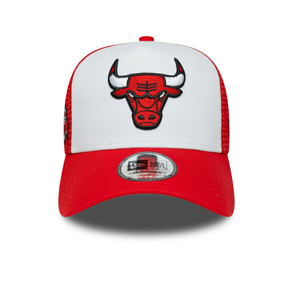 Chicago Bulls 6-Time Champion Side Patch Trucker Adjustable NBA Cap Red - Taass discount