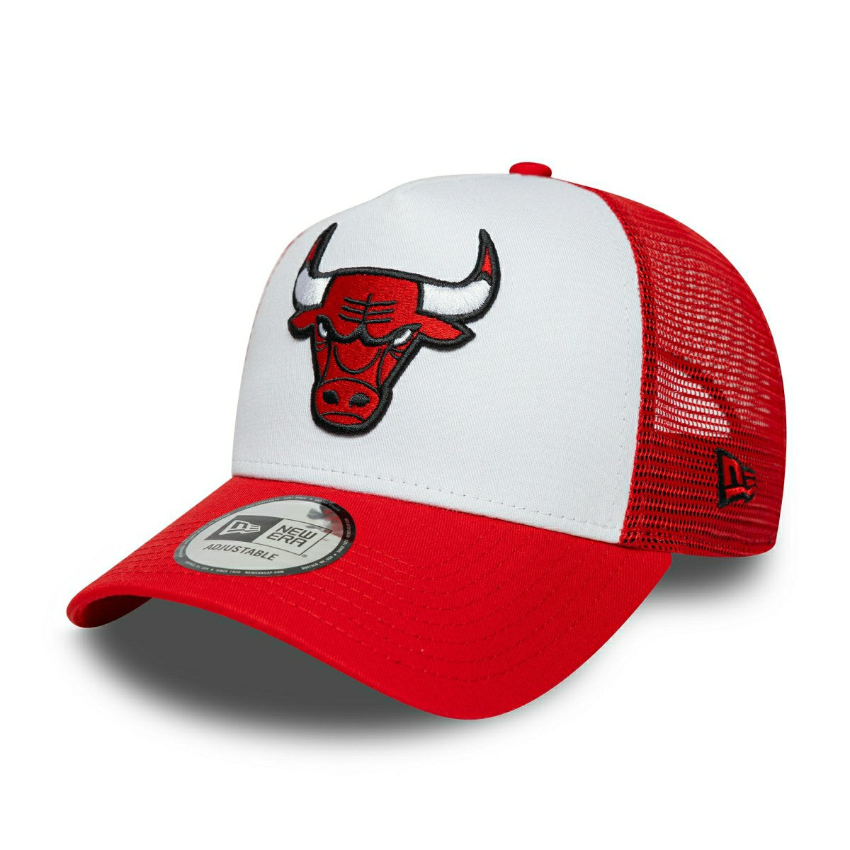 Chicago Bulls 6-Time Champion Side Patch Trucker Adjustable NBA Cap Red - Taass discount