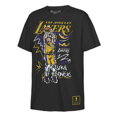 Luka Dončić Los Angeles Lakers NBA Chalked Up T-Shirt Black (YOUTH) - Taass on sale