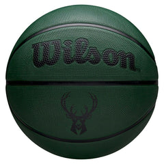 Milwaukee Bucks Solid Wilson NBA Basketball Green (Size 5) - Taass Online