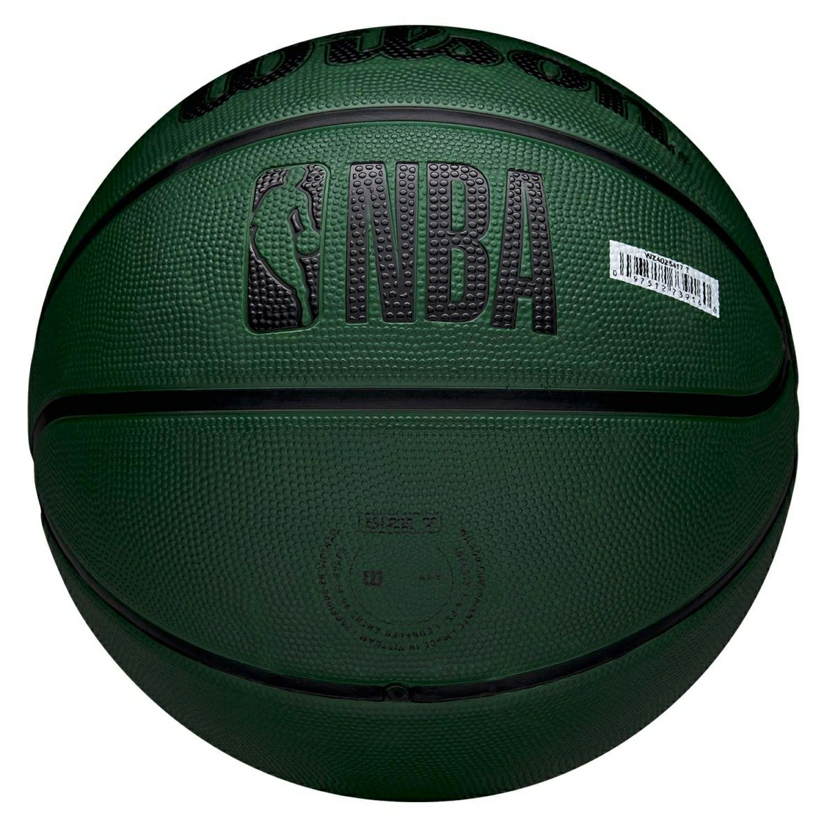Milwaukee Bucks Solid Wilson NBA Basketball Green (Size 5) - Taass Online
