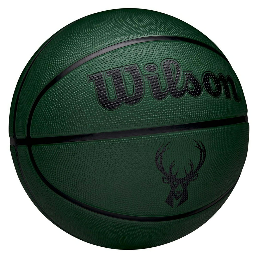 Milwaukee Bucks Solid Wilson NBA Basketball Green (Size 5) - Taass Online