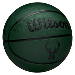 Milwaukee Bucks Solid Wilson NBA Basketball Green (Size 5) - Taass Online