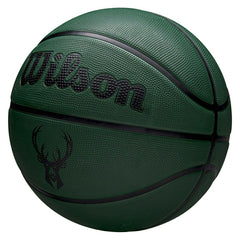 Milwaukee Bucks Solid Wilson NBA Basketball Green (Size 5) - Taass Online
