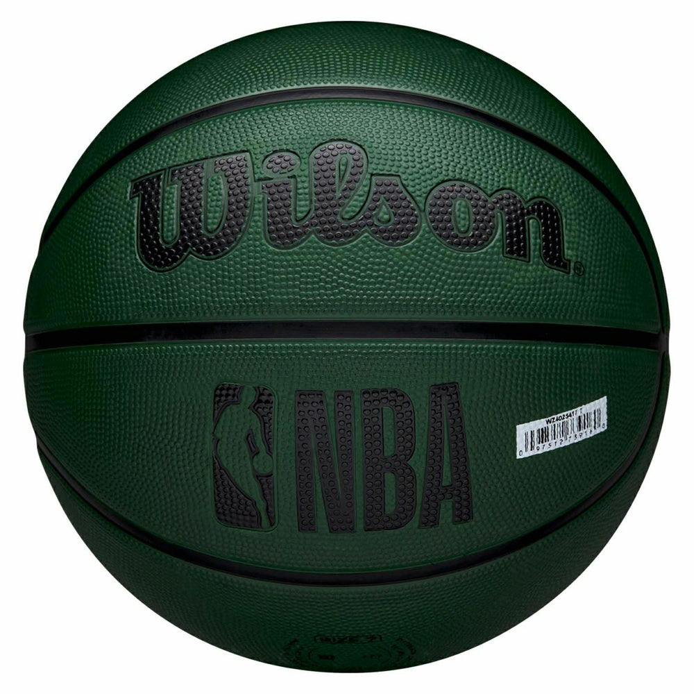 Milwaukee Bucks Solid Wilson NBA Basketball Green (Size 5) - Taass Online