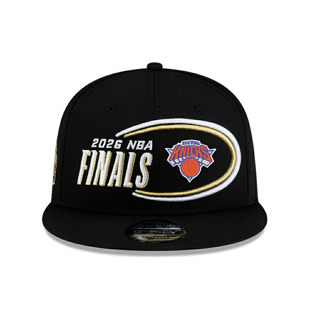 New York Knicks 2026 NBA Conference Champions Locker Room 9FIFTY Snapback Cap Black - Taass US