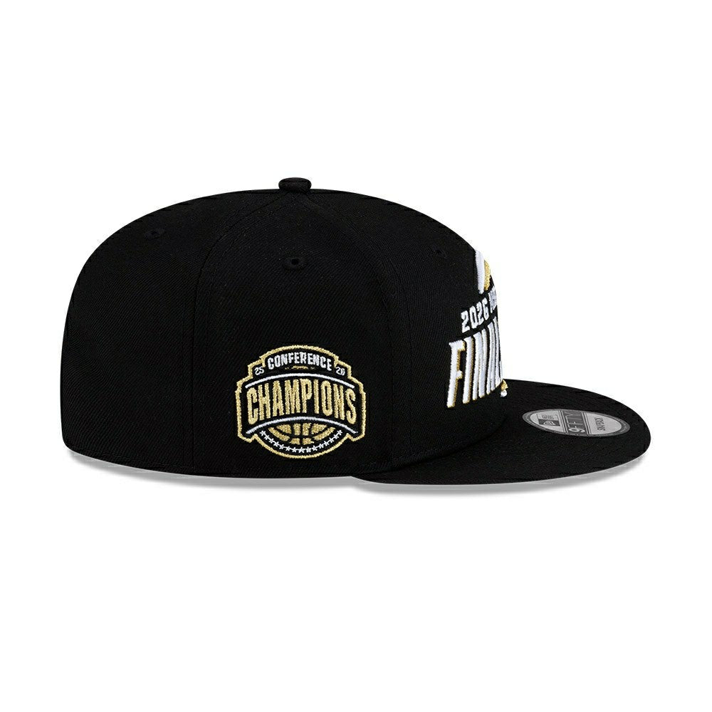 New York Knicks 2026 NBA Conference Champions Locker Room 9FIFTY Snapback Cap Black - Taass US
