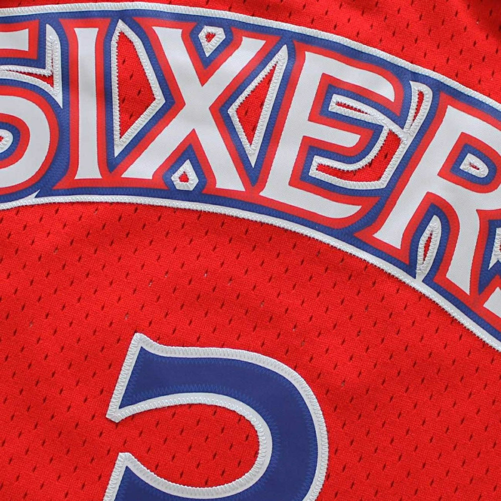 Allen Iverson #3 Philadelphia 76ers 1996-97 Swingman NBA Jersey Red - Taass for sale