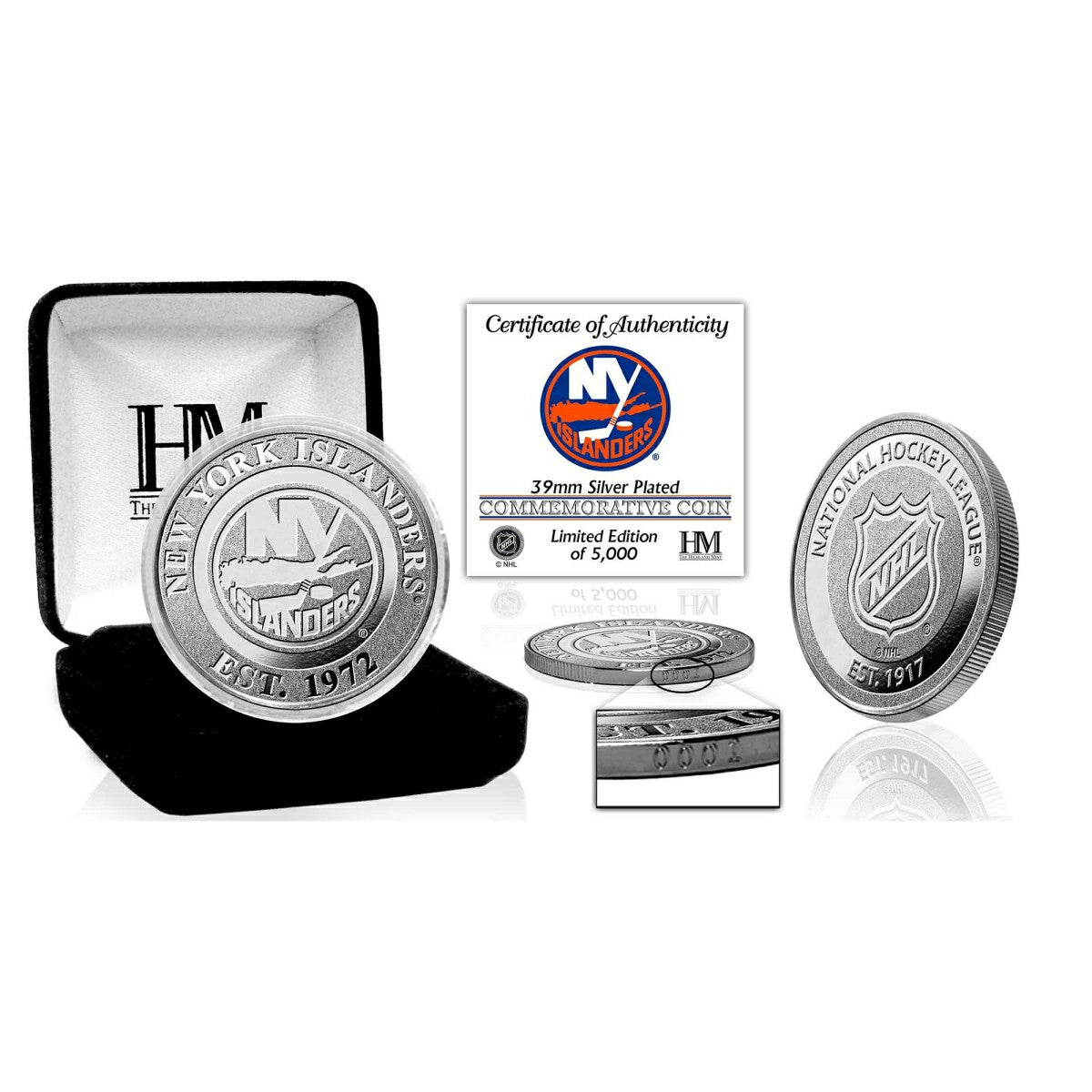New York Islanders NHL Team Silver Mint Coin - Taass US