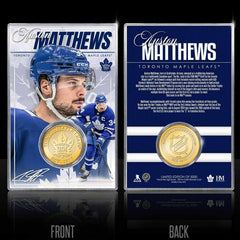 Auston Matthews Toronto Maple Leafs Acrylic Bronze Coin Holder - Taass sale