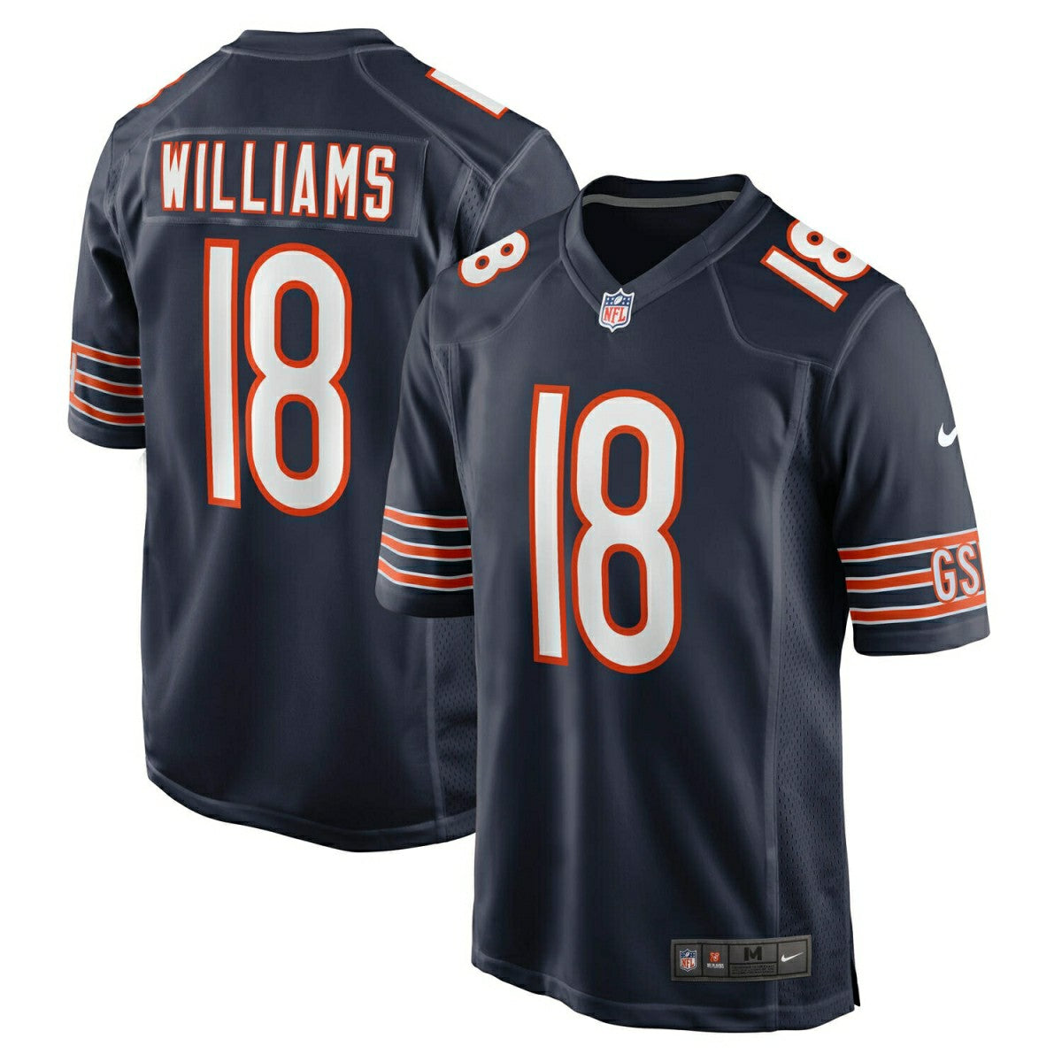 Caleb Williams #18 Chicago Bears Game NFL Jersey Navy - Taass discount