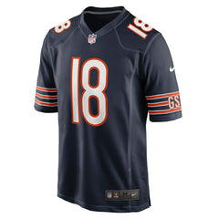 Caleb Williams #18 Chicago Bears Game NFL Jersey Navy - Taass discount