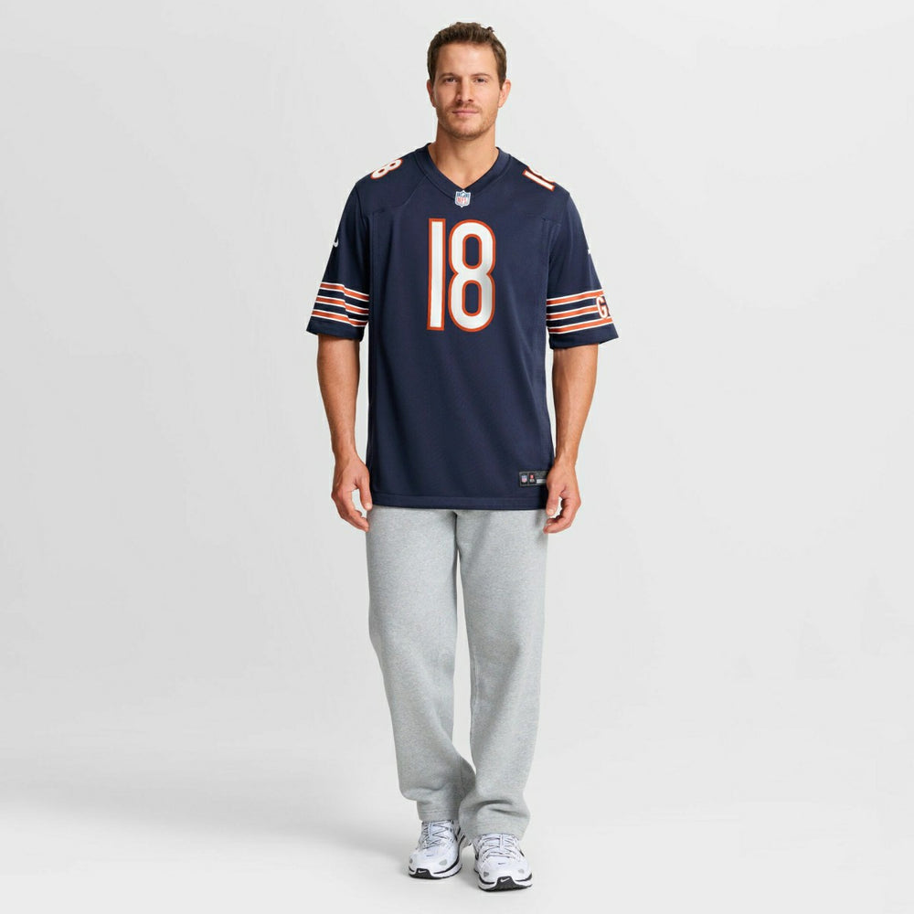 Caleb Williams #18 Chicago Bears Game NFL Jersey Navy - Taass discount