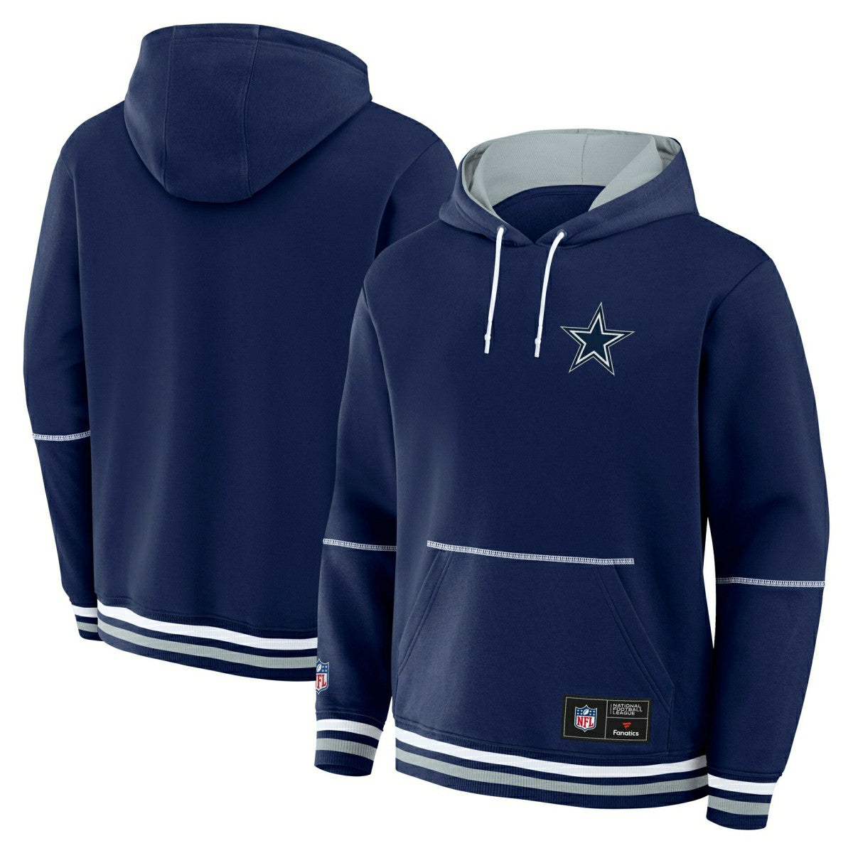 Dallas Cowboys Foundation NFL Hoodie Navy - Taass sale