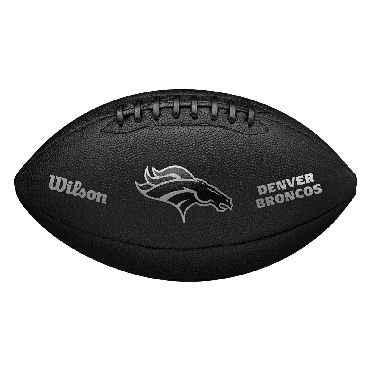 Denver Broncos Wilson Metallic Premiere Full Size NFL Football - Taass for sale