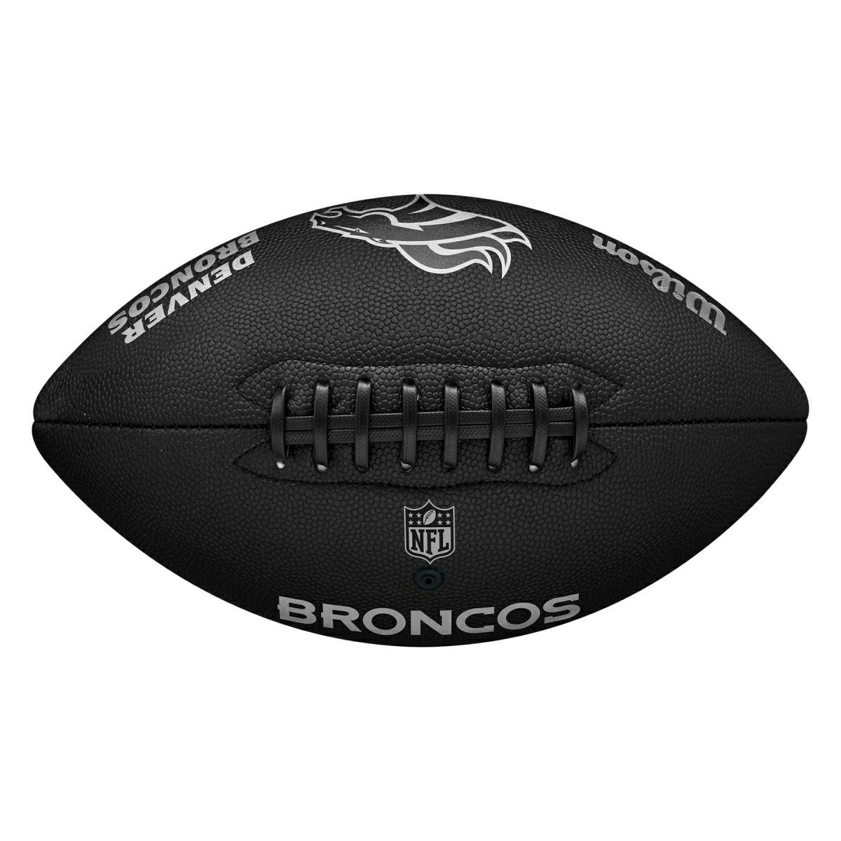 Denver Broncos Wilson Metallic Premiere Full Size NFL Football - Taass for sale