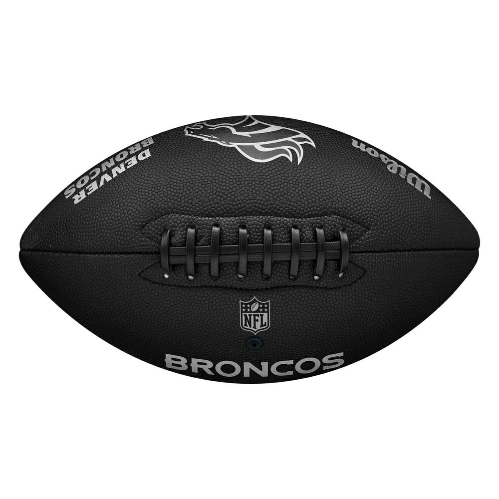 Denver Broncos Wilson Metallic Premiere Full Size NFL Football - Taass for sale