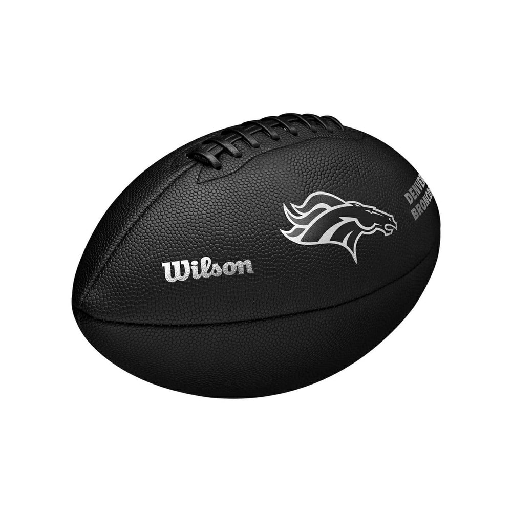 Denver Broncos Wilson Metallic Premiere Full Size NFL Football - Taass for sale