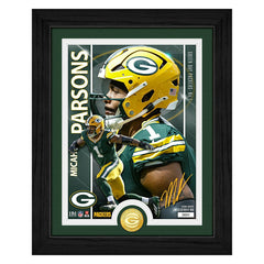 Micah Parsons Green Bay Packers Artist Proof Bronze Coin NFL Photo Frame - Taass outlet
