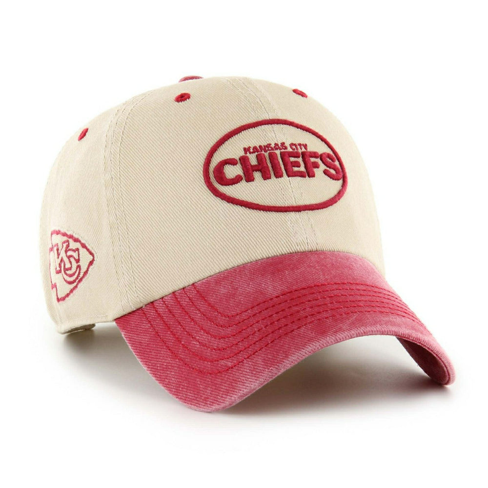 Kansas City Chiefs '47 Breaking Trail Clean Up Adjustable NHL Cap Natural/Red - Taass sale