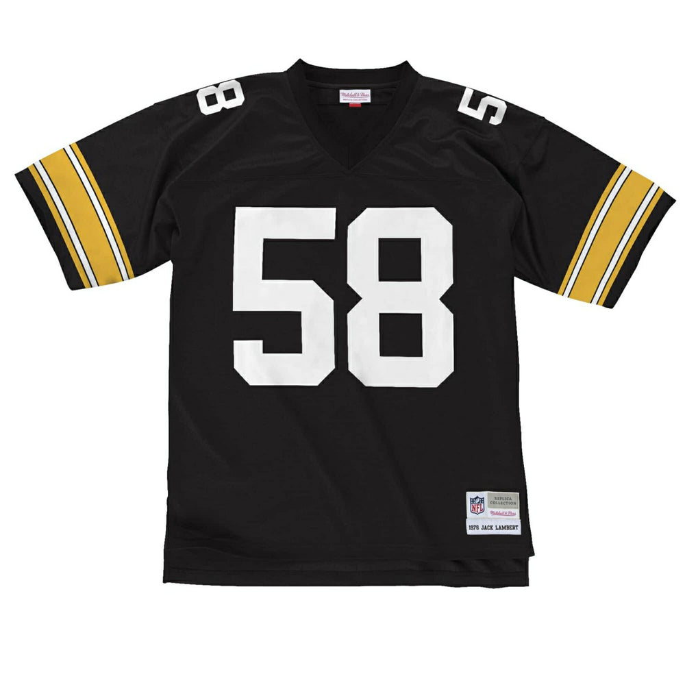 Jack Lambert #58 Pittsburgh Steelers 1976 Legacy Throwback NFL Jersey Black - Taass discount