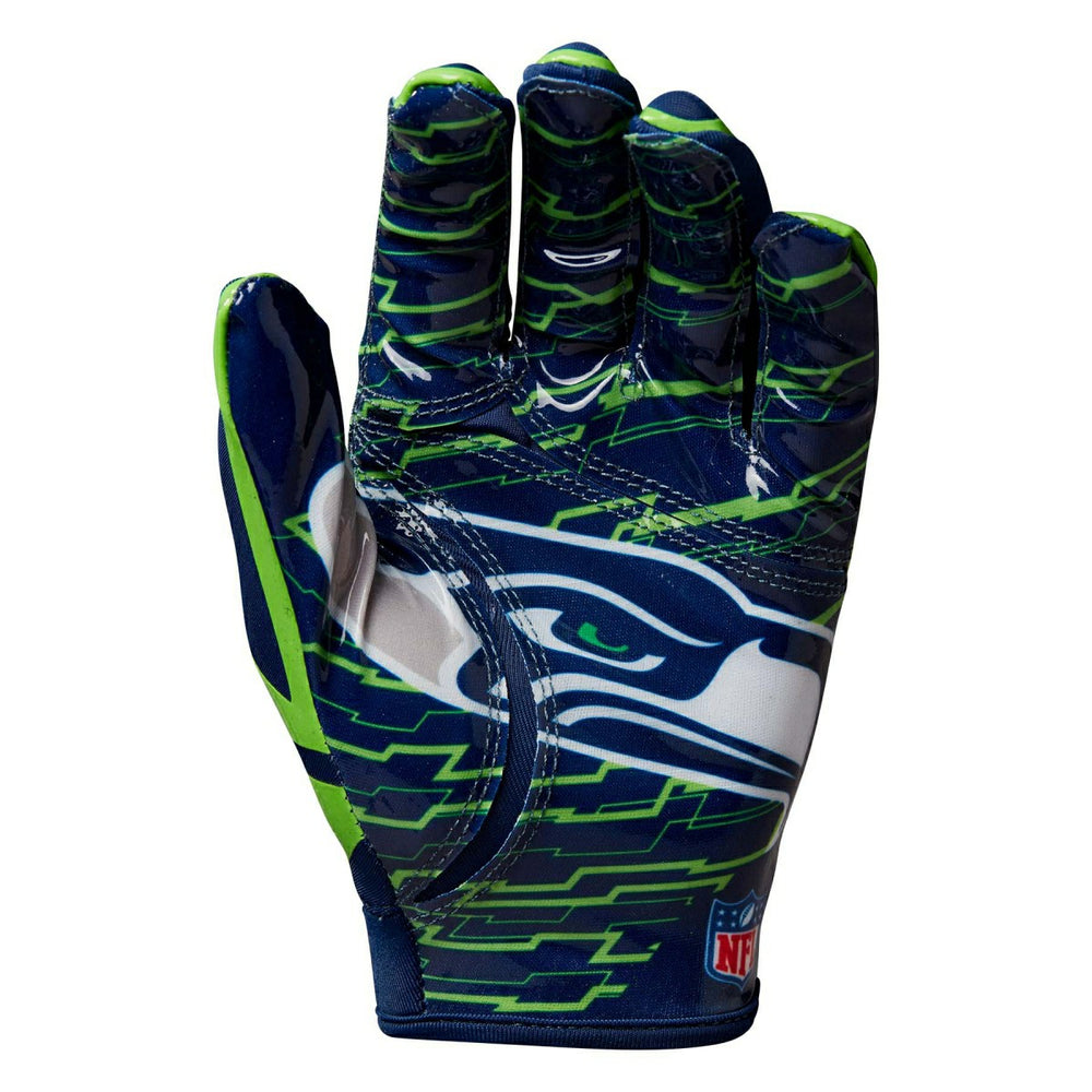 Seattle Seahawks Wilson Stretch-Fit NFL Receivers Gloves - Taass on sale