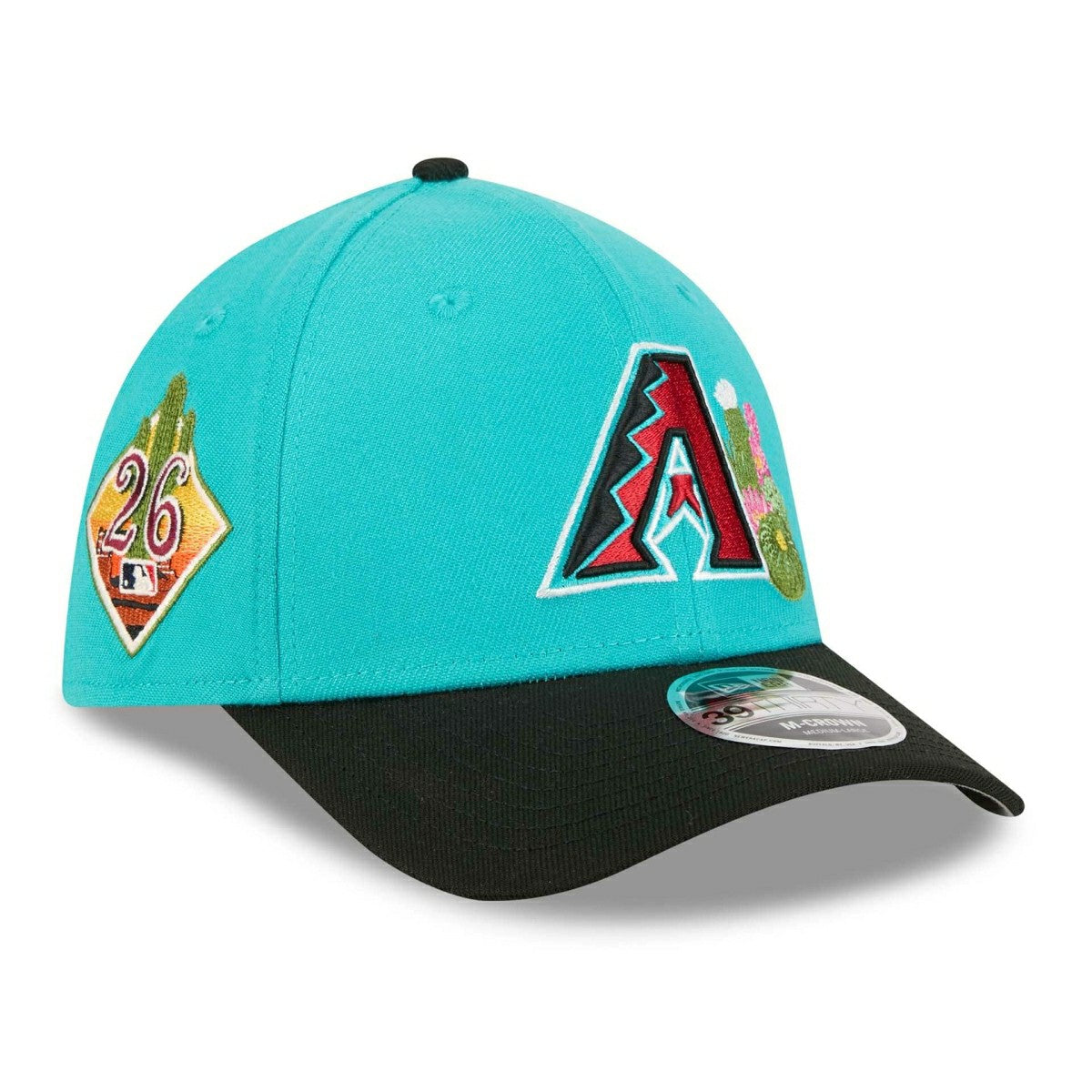 Arizona Diamondbacks 2026 MLB Spring Training 39THIRTY M-Crown Flex Cap Teal - Taass US