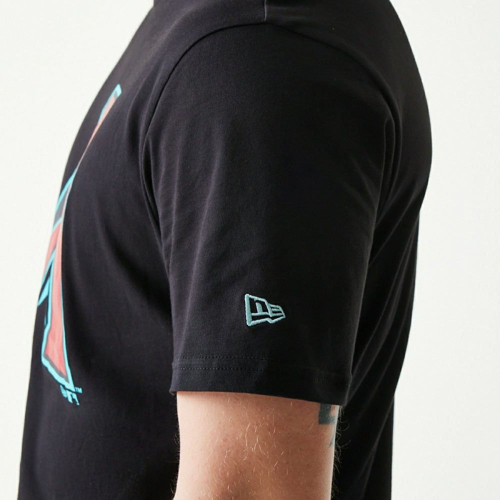 Arizona Diamondbacks Team Logo New Era MLB T-Shirt Black - Taass for sale