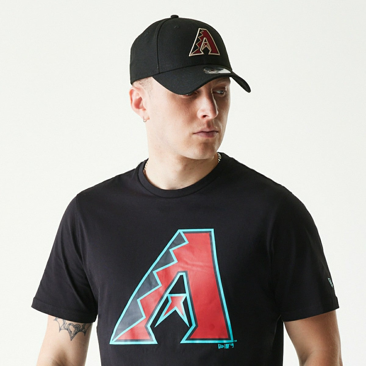 Arizona Diamondbacks Team Logo New Era MLB T-Shirt Black - Taass for sale
