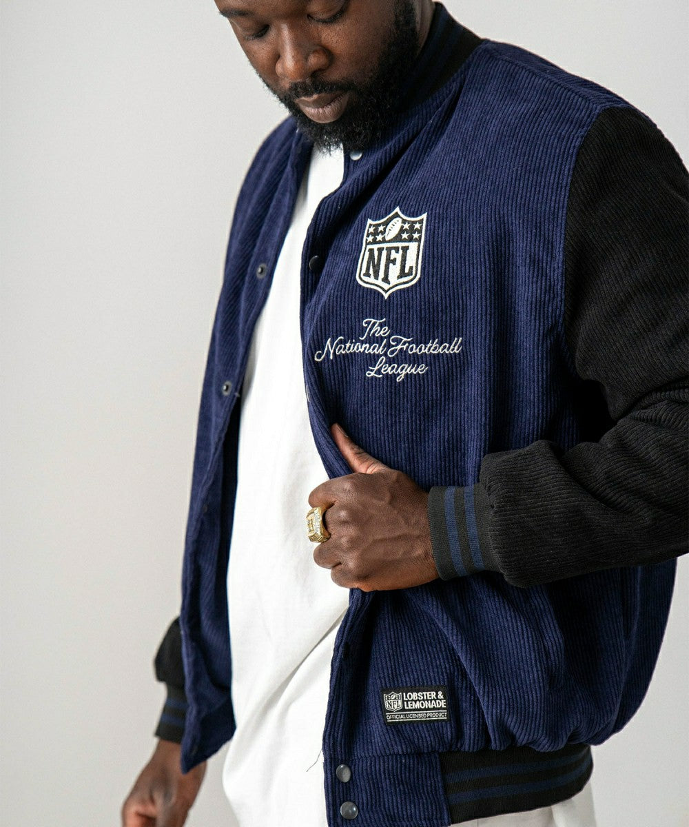 NFL Shield Core L&L '30 Varsity Jacket Navy - Taass outlet