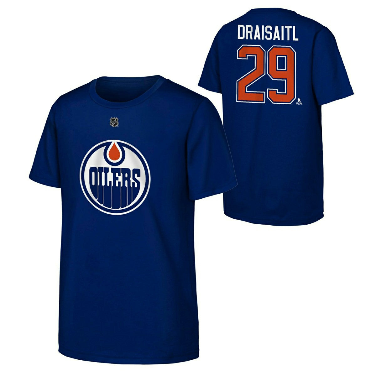 Leon Draisaitl #29 Edmonton Oilers Player NHL T-Shirt Navy (YOUTH) - Taass for sale