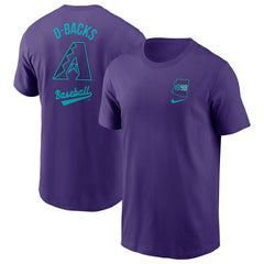Arizona Diamondbacks City Connect 2-Hit Nike Cotton T-Shirt Purple - Taass Online