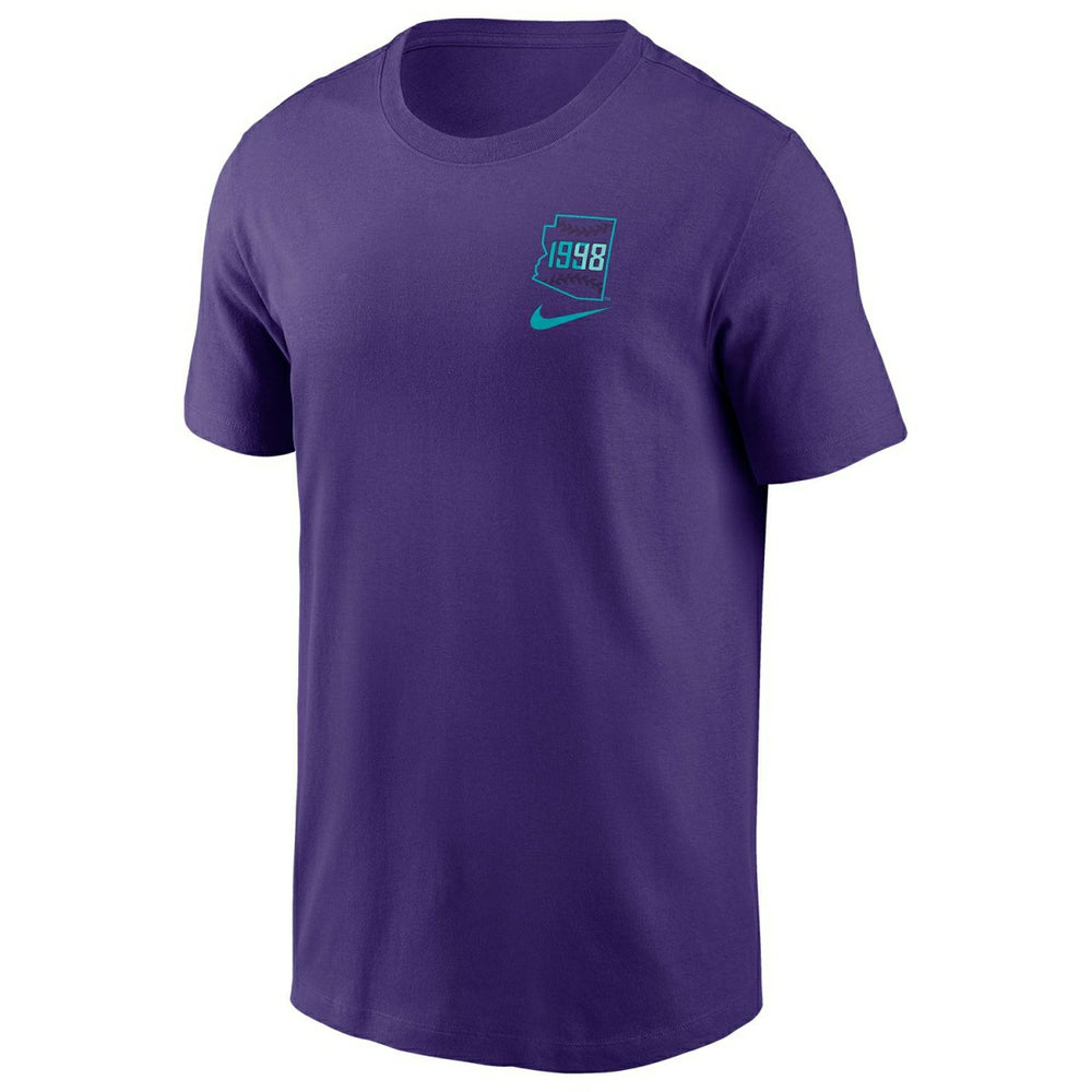 Arizona Diamondbacks City Connect 2-Hit Nike Cotton T-Shirt Purple - Taass Online