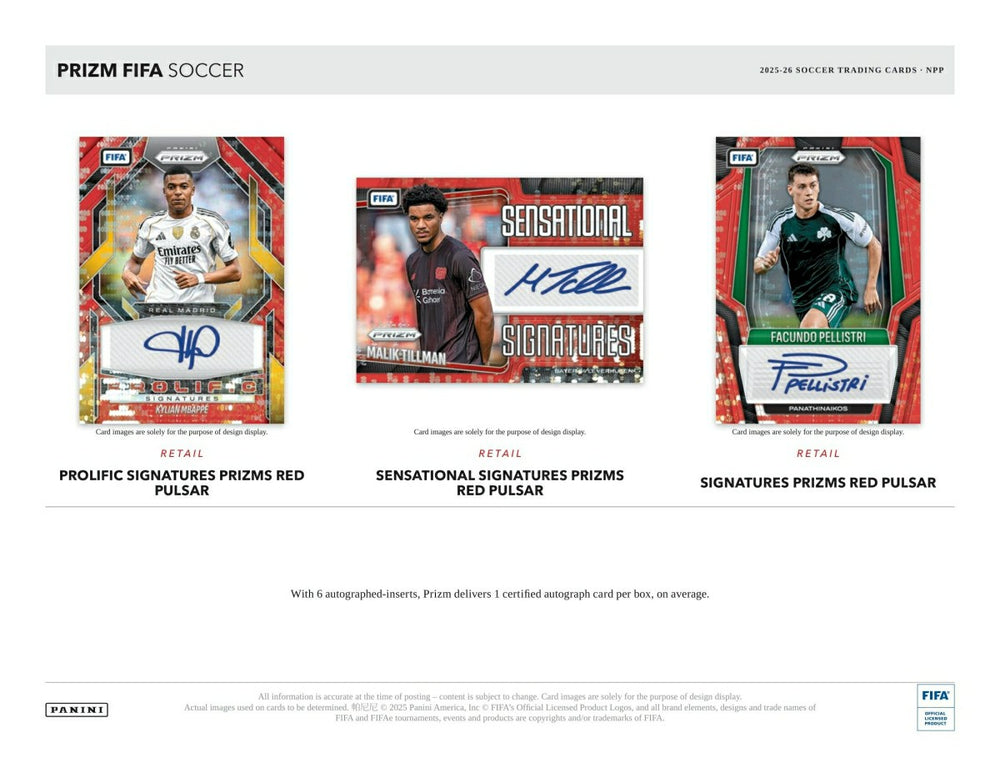 2025/26 Panini Prizm FIFA Football Blaster Box - Taass outlet
