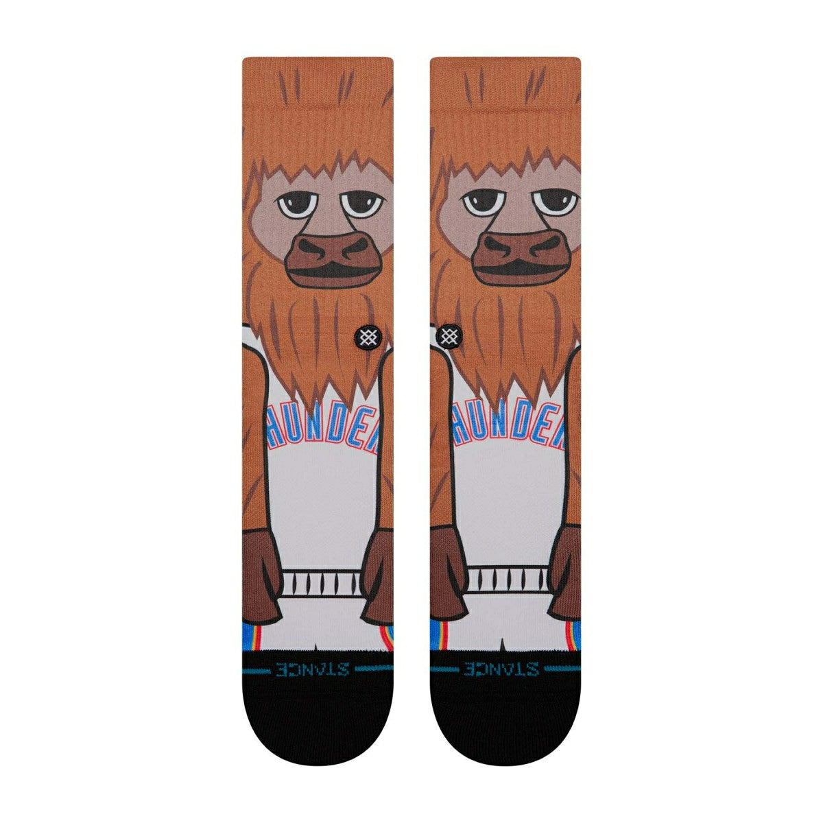 Oklahoma City Thunder Mascot Stance NBA Crew Socken - Taass sale
