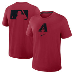Arizona Diamondbacks Early Work 2025 MLB Authentic Nike Tri-Blend T-Shirt Red - Taass US