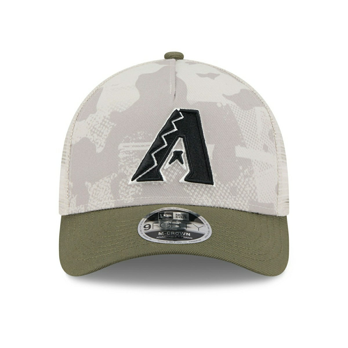 Arizona Diamondbacks 2025 MLB Armed Forces 9FORTY M-Crown A-Frame Snapback Cap - Taass sale