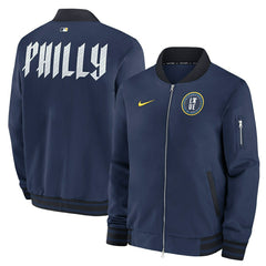 Philadelphia Phillies 2024 City Connect MLB Authentic Nike Bomber Jacket Navy - Taass Online