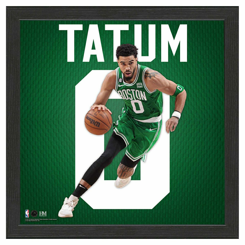 Jayson Tatum #0 Boston Celtics Impact Jersey Framed NBA Photo - Taass discount