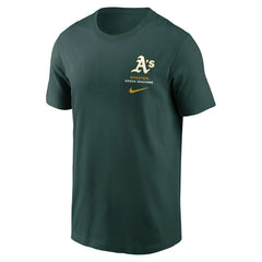 Athletics Primetime 2-Hit T-Shirt Green - Taass for sale