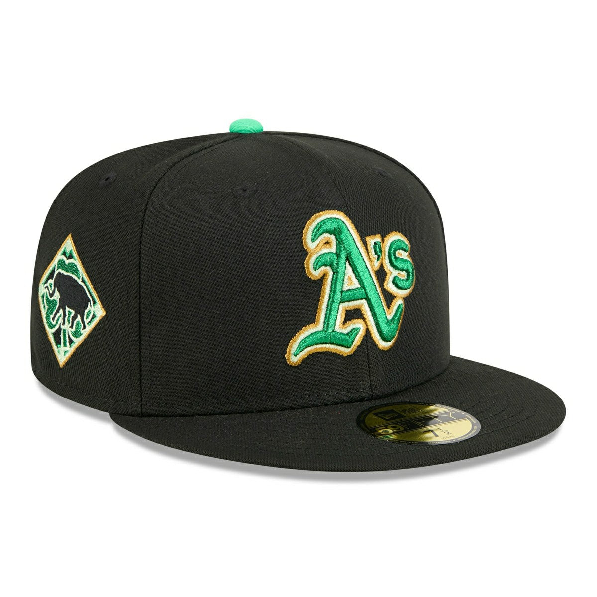 Athletics 2026 St. Patrick's Day MLB Authentic 59FIFTY Cap Black - Taass sale